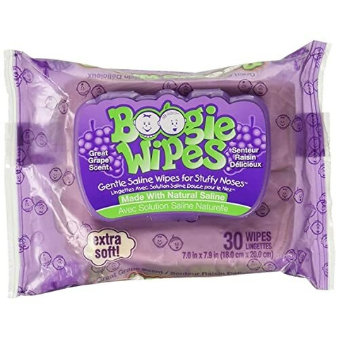 Lenços Umedecidos Com Soro Fisiológico para nariz - BOOGIE WIPES