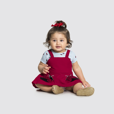 Vestido Joaninha Baby Cores Stop Sign