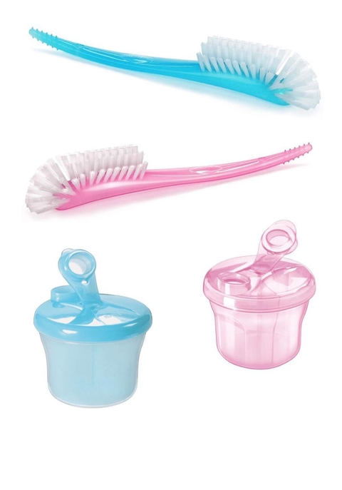 KIT AVENT ESSENCIAL (Pote Dosador de Leite em Pó + Escova para limpeza de Mamadeiras e dos Bicos) - Philips Avent