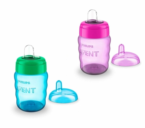 Copo Easy Sip Cup com Bico de Silicone Menino 260ml Philips Avent