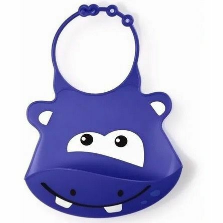 Babador de Silicone Silybib Girafa/Hipopótamo - Multikids Baby