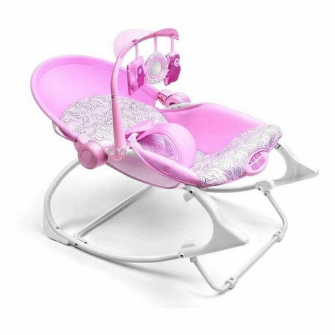 Cadeira de Descanso e Balanço com Sons - Multikids Baby - Seasons - De 0 a 18kg (Rosa/Azul) na internet
