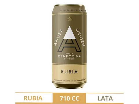 Cerveza Rubia 710cc "Andes"