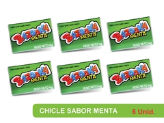 Chicle Bazooka Menta 6 unidades