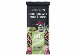 CHOCOLATE ORGANICO 60% 100G "COLONIAL "