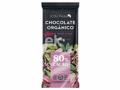 CHOCOLATE ORGANICO 80% 100G "COLONIAL"