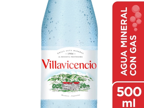 Agua con Gas 500ml "Villavicencio"