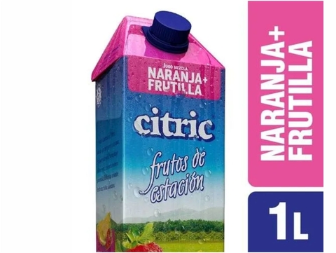 Jugo de naranja y frutilla 1lt. "Citric"