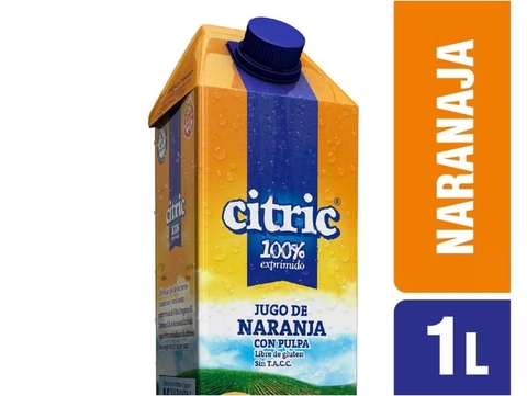 Jugo de naranja con pulpa 1 lt "Citric"