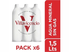 Pack agua 1.5 lts. "Villavicencio"