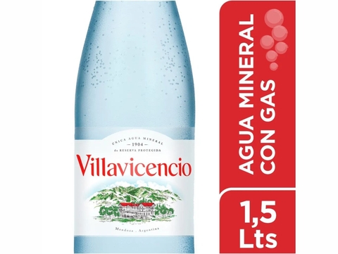 Agua con Gas 1.5 Lts. "Villavicencio"