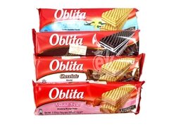 OBLEAS DE VAINILLA RELLENAS DE FRUTILLA "OBLITA" - tienda online