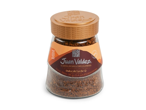 Cafe soluble (instantáneo) sabor dulce de leche 95g "Juan Valdez"