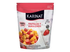 Frutillas y duraznos congelados "Karinat"