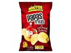 Papas fritas sabor ketchup y barbacoa 70g "Nikitos"