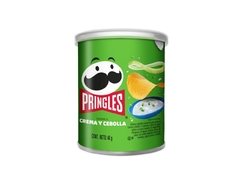 Papas fritas sabor crema y cebolla 40g "Pringles"