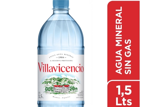 Agua mineral 1.5 lts "Villavicencio"