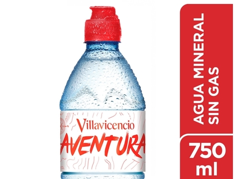 Agua mineral con pico 750ml "Villavicencio"