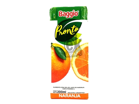 Jugo de naranja 200ml "Baggio"