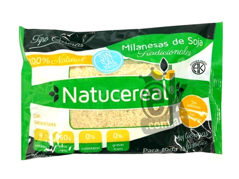 Milanesa de Soja Tradicional Sin Sal "Natucereal"