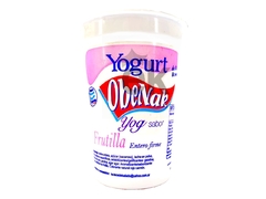 Yogurt Pote Descremado sabor Frutilla "Obenak"