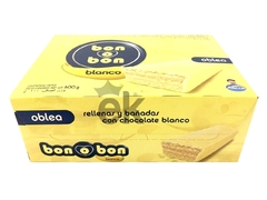 Caja Oblea de chocolate blanco 20 unidades "Bon o Bon" - comprar online