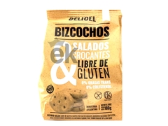 Bizcochos salados y crocantes sin tacc 180g "Delicel"