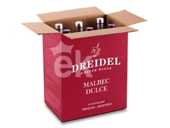 Caja Vino Tinto Dulce Malbec 6 unidades "Dreidel"