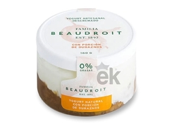 Yogurt entero con duraznos "Beaudroit"