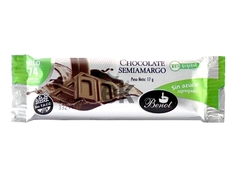 Chocolate semiamargo s/azucar 17g "Benot"