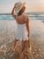 Santorini Vestido (Blanco con Rayas Beige) en internet