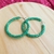 Brinco argola manta verde tom 1 - comprar online