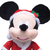 Pelúcia Natal Mickey Papai Noel Candy 30cm - Disney na internet