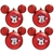 Enfeite de Natal 4 Bolas Mickey e Minnie Gorro - Disney na internet