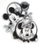 Adesivo Suporte 2 Ganchos Mickey e Minnie - Disney