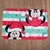 Tapete Antiderrapante Mickey Minnie Natal Listras - Disney - comprar online