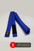 MATSU STANDARD AZUL PONTERIA PRETA - Faixa de Algodão | Standard Blue Belt (Cotton) with Black Bar - comprar online
