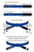 MATSU OBI AZUL COM PONTEIRA PRETA - Faixa Premium (Algodão) | Premium Blue Belt (Cotton) with Black Bar na internet
