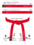 MATSU OBI - Faixa Vermelha Premium (Algodão) | Premium Red Belt (Cotton) na internet