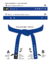 MATSU OBI - Faixa Azul Premium (Algodão) | Premium Blue Belt (Cotton)