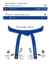 MATSU STANDARD - Faixa Azul (Algodão) | Standard Blue Belt (Cotton) na internet