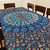 Mandala Rectangular Pavo Real Azul Petróleo - tienda online