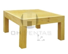 Mesa Ratona Asia 70x70 Pino Macizo Ohventas