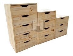 Cajonera Interior placard de 5 cajones Pino - comprar online