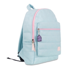 Mochila Nube Cuero Celeste - comprar online