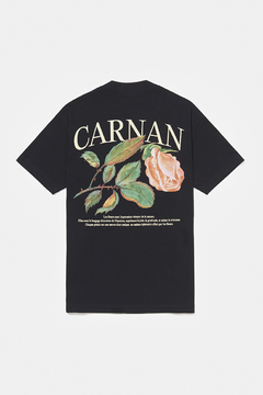 CAMISETA CARNAN ROSE HEAVY BLACK - comprar online