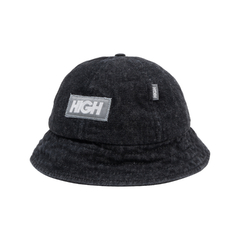 BUCKET HAT HIGH ROUNDED BLACK