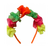 Vincha Flores Fluo Multicolor de Tela - comprar online