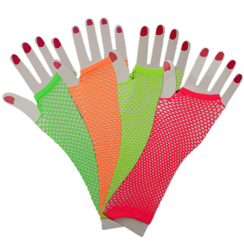 Guantes red largos fluo