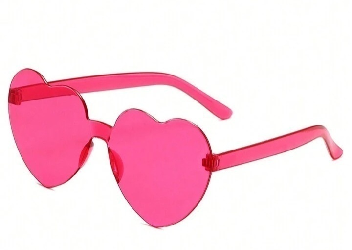 Lente corazon acrilico